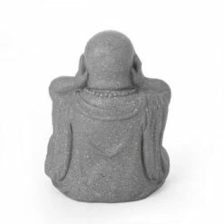 Harrod Outdoor Hear No Evil Monk Garden Statue - Stone Gray - Christopher Knight Home -Cheap Garden Decor Store unnamed file 357