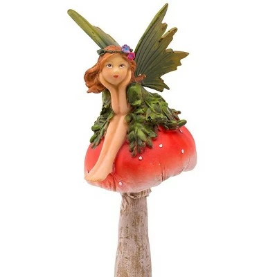 Wind & Weather Fairies On Mushrooms Garden Stakes, Set of 4 16 Wind & Weather Fairies On Mushrooms Garden Stakes, Set of 4 - Image 14