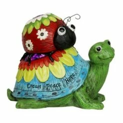 9.25" Resin Garden Turtle and Lady Bug Statue - Exhart -Cheap Garden Decor Store unnamed file 3595