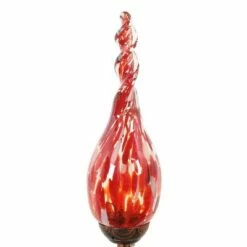 Exhart 36" Glass Solar Flame Stake Red 21 Exhart 36" Glass Solar Flame Stake Red -Cheap Garden Decor Store unnamed file 3603