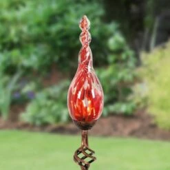 Exhart 36" Glass Solar Flame Stake Red 25 Exhart 36" Glass Solar Flame Stake Red -Cheap Garden Decor Store unnamed file 3607