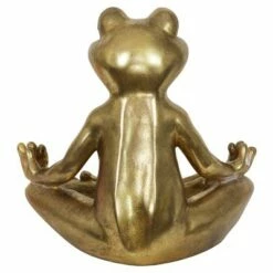 14.17" Resin Yoga Frog Statue Gold - Exhart -Cheap Garden Decor Store unnamed file 3616