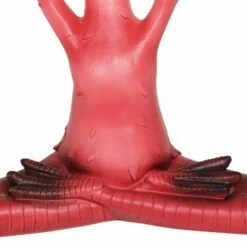 15.94" Metal Yoga Flamingo with Raised Hands Statue Pink - Exhart -Cheap Garden Decor Store unnamed file 3638