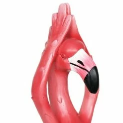 15.94" Metal Yoga Flamingo with Raised Hands Statue Pink - Exhart -Cheap Garden Decor Store unnamed file 3640