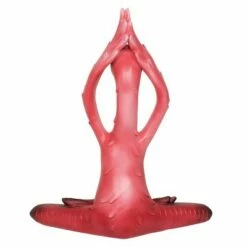 15.94" Metal Yoga Flamingo with Raised Hands Statue Pink - Exhart -Cheap Garden Decor Store unnamed file 3641