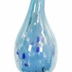 Pearlized Glass Solar Flame Stake Light Light Blue - Exhart -Cheap Garden Decor Store unnamed file 3647