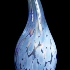 Pearlized Glass Solar Flame Stake Light Light Blue - Exhart -Cheap Garden Decor Store unnamed file 3651