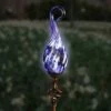36" Metal Solar Pearlized Glass Flame Stake Blue - Exhart -Cheap Garden Decor Store unnamed file 3662