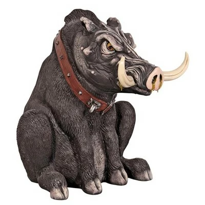 Design Toscano Bad Intentions Giant Warthog Garden Statue - Multicolored 4 Design Toscano Bad Intentions Giant Warthog Garden Statue - Multicolored - Image 2