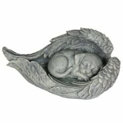 6.3" Resin Dog In Angel Wings Statue - Exhart -Cheap Garden Decor Store unnamed file 3677
