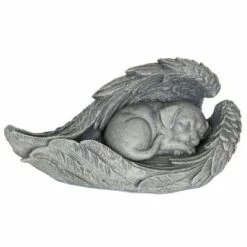 6.3" Resin Dog In Angel Wings Statue - Exhart -Cheap Garden Decor Store unnamed file 3678