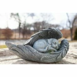 6.3" Resin Dog In Angel Wings Statue - Exhart -Cheap Garden Decor Store unnamed file 3679