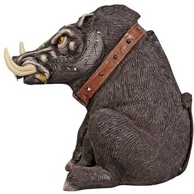 Design Toscano Bad Intentions Giant Warthog Garden Statue - Multicolored 5 Design Toscano Bad Intentions Giant Warthog Garden Statue - Multicolored - Image 3