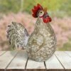9.84" Resin Rooster Garden Statue White/Gold/Red - Exhart -Cheap Garden Decor Store unnamed file 3711