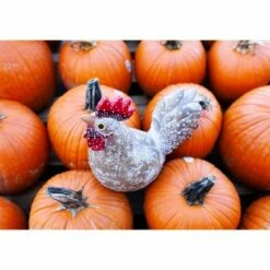 9.84" Resin Rooster Garden Statue White/Gold/Red - Exhart -Cheap Garden Decor Store unnamed file 3718