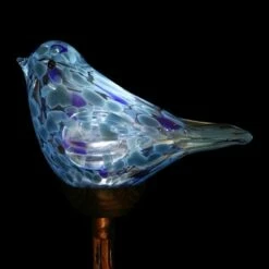 31" Pearlized Glass Solar Bird Garden Stake Teal - Exhart -Cheap Garden Decor Store unnamed file 3745