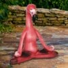 Resin Yoga Flamingo in Lotus - Exhart -Cheap Garden Decor Store unnamed file 3755