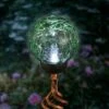 31" Metal Solar Crackle Glass Ball Stake - Exhart -Cheap Garden Decor Store unnamed file 3834