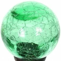 31" Metal Solar Crackle Glass Ball Stake - Exhart -Cheap Garden Decor Store unnamed file 3836