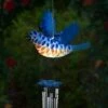 9.25" Metal and Plastic Solar Bird Fluttering Wings Wind Chime Blue - Exhart 2 9.25" Metal and Plastic Solar Bird Fluttering Wings Wind Chime Blue - Exhart -Cheap Garden Decor Store unnamed file 3841