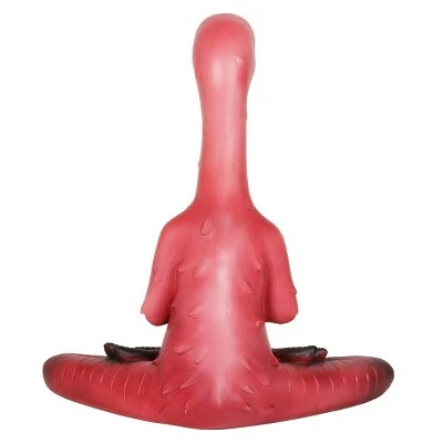 15.94" Resin Yoga Flamingo with Prayer Hands Statue Pink - Exhart 8 15.94" Resin Yoga Flamingo with Prayer Hands Statue Pink - Exhart - Image 6