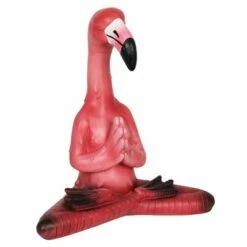 15.94" Resin Yoga Flamingo with Prayer Hands Statue Pink - Exhart 17 15.94" Resin Yoga Flamingo with Prayer Hands Statue Pink - Exhart -Cheap Garden Decor Store unnamed file 3853