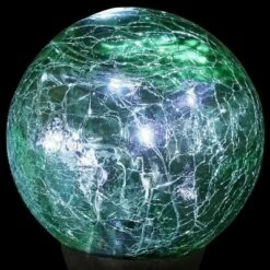 29.5" Crackle Glass Solar Ball and Bead Stake Green - Exhart 13 29.5" Crackle Glass Solar Ball and Bead Stake Green - Exhart -Cheap Garden Decor Store unnamed file 3869