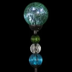 29.5" Crackle Glass Solar Ball and Bead Stake Green - Exhart 15 29.5" Crackle Glass Solar Ball and Bead Stake Green - Exhart -Cheap Garden Decor Store unnamed file 3871