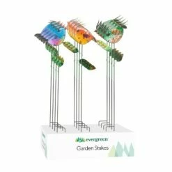 Evergreen Colorful Metal and Glass Bird Garden Stakes, Yellow -Cheap Garden Decor Store unnamed file 3874