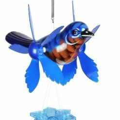 24" Metal Bird Spinning Wings Wind Chime Blue - Exhart 9 24" Metal Bird Spinning Wings Wind Chime Blue - Exhart -Cheap Garden Decor Store unnamed file 3885