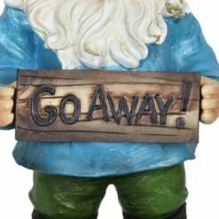 13" Resin Gilbert the Go Away Sign Gnome - Exhart 10 13" Resin Gilbert the Go Away Sign Gnome - Exhart -Cheap Garden Decor Store unnamed file 3889