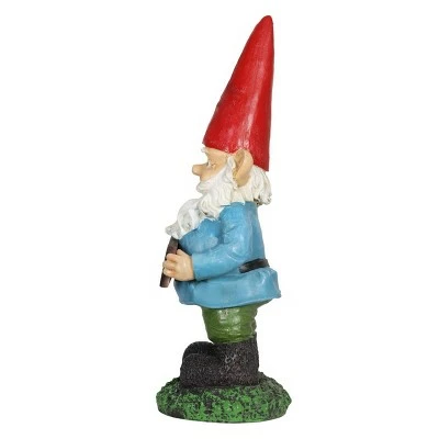 13" Resin Gilbert the Go Away Sign Gnome - Exhart 7 13" Resin Gilbert the Go Away Sign Gnome - Exhart - Image 5