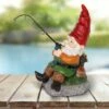 11.22" Resin Fishing Frank Gnome Statue - Exhart