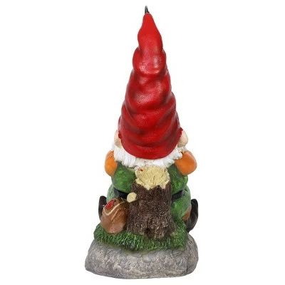 11.22" Resin Fishing Frank Gnome Statue - Exhart 8 11.22" Resin Fishing Frank Gnome Statue - Exhart - Image 7