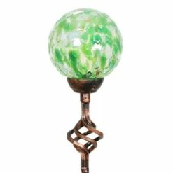 31" Solar Pearlized Glass Honeycomb Finial Resin Garden Stakes Green - Exhart -Cheap Garden Decor Store unnamed file 3926