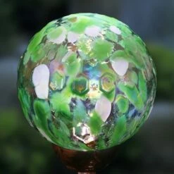 31" Solar Pearlized Glass Honeycomb Finial Resin Garden Stakes Green - Exhart -Cheap Garden Decor Store unnamed file 3928