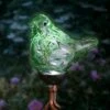 31" Resin Solar Pearlized Glass Bird Finial Garden Stake Green - Exhart 2 31" Resin Solar Pearlized Glass Bird Finial Garden Stake Green - Exhart -Cheap Garden Decor Store unnamed file 3935