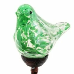 31" Resin Solar Pearlized Glass Bird Finial Garden Stake Green - Exhart -Cheap Garden Decor Store unnamed file 3937