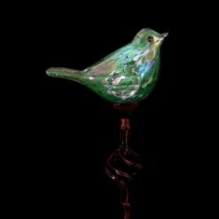 31" Resin Solar Pearlized Glass Bird Finial Garden Stake Green - Exhart -Cheap Garden Decor Store unnamed file 3942