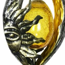 38" Resin Solar Teardrop Garden Stake With Amber Glass Silver - Exhart 14 38" Resin Solar Teardrop Garden Stake With Amber Glass Silver - Exhart -Cheap Garden Decor Store unnamed file 3951