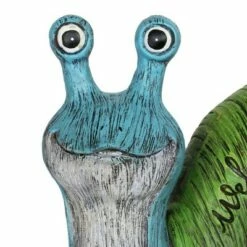 8.27" Resin Garden Snail Green/Blue/Yellow - Exhart -Cheap Garden Decor Store unnamed file 3980