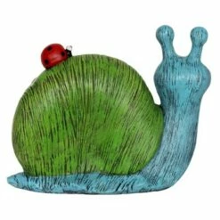 8.27" Resin Garden Snail Green/Blue/Yellow - Exhart -Cheap Garden Decor Store unnamed file 3981