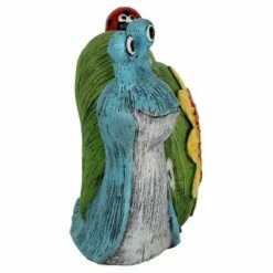 8.27" Resin Garden Snail Green/Blue/Yellow - Exhart -Cheap Garden Decor Store unnamed file 3982