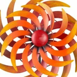 Alpine Corporation Alpine 75" Fiery Metal Kinetic Dual Spinning Stake Red -Cheap Garden Decor Store unnamed file 4009