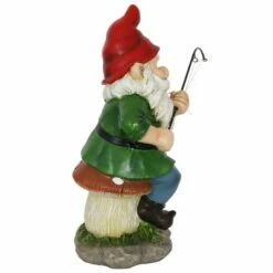 11.14" Resin Fishing Frodo Gnome Red/Green/Blue - Exhart -Cheap Garden Decor Store unnamed file 4016