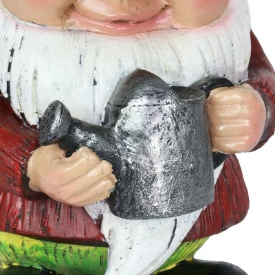 12.2" Resin Garden Gnome Red - Exhart 4 12.2" Resin Garden Gnome Red - Exhart - Image 2