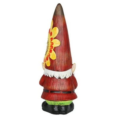12.2" Resin Garden Gnome Red - Exhart 7 12.2" Resin Garden Gnome Red - Exhart - Image 5