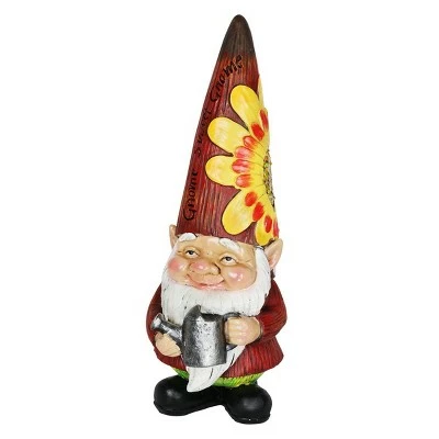 12.2" Resin Garden Gnome Red - Exhart 9 12.2" Resin Garden Gnome Red - Exhart - Image 7