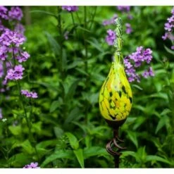 Exhart 36" Glass Solar Flame Stake Yellow -Cheap Garden Decor Store unnamed file 4033