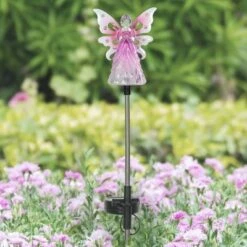 33.85" Acrylic Solar Angel Stake Pink - Exhart -Cheap Garden Decor Store unnamed file 4057